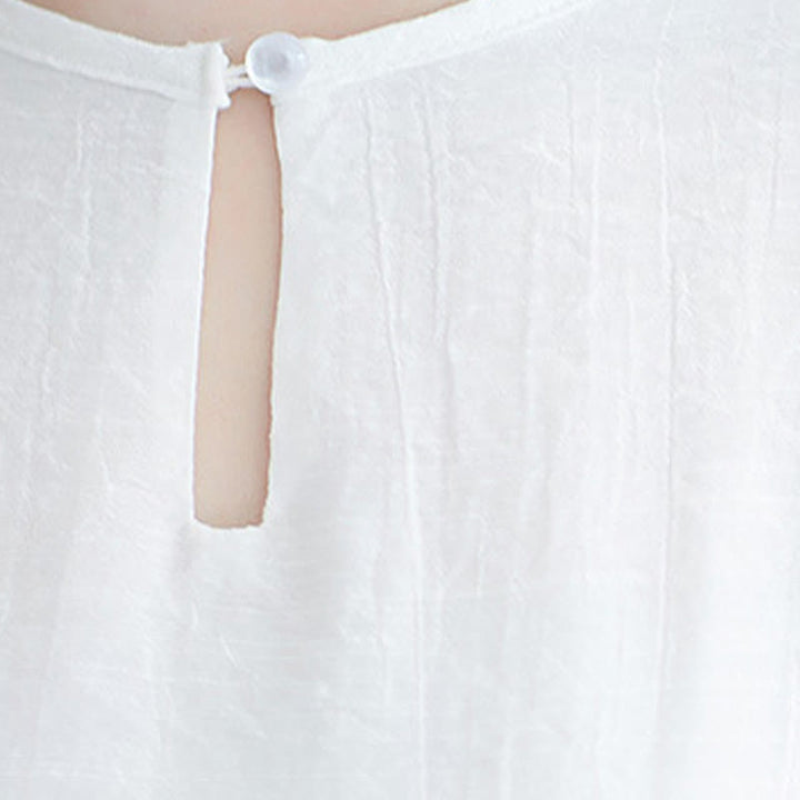 Buddha Stones 2Pcs Solid Color Midi Dress Wide Leg Pants Meditation Spiritual Zen Practice Yoga Dance Clothing - image 10