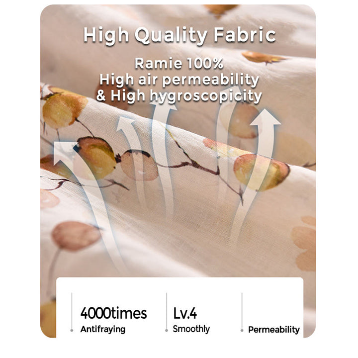 Buddha Stones Fruits Leaves Pattern Lantern Sleeve Top Loose Tee T-shirt - image 16