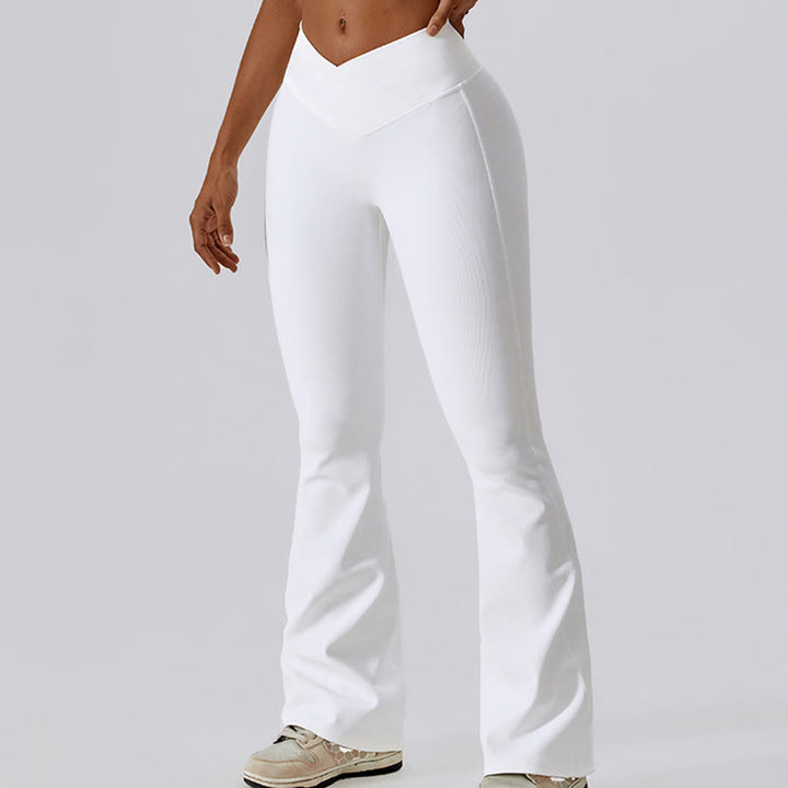 Buddha Stones Sleeveless Crop Tank Top Flared Pants Sports Fitness Yoga - image 11