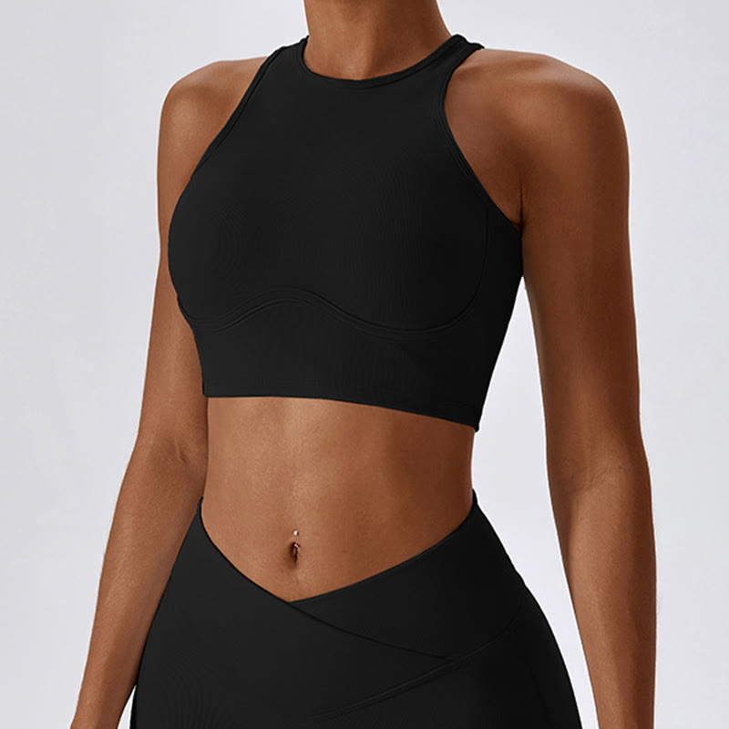 Buddha Stones Sleeveless Crop Tank Top Flared Pants Sports Fitness Yoga - image 16