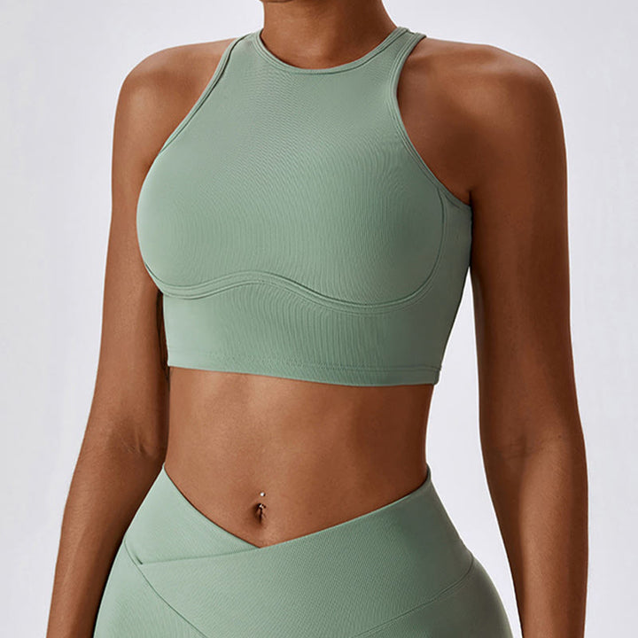 Buddha Stones Sleeveless Crop Tank Top Flared Pants Sports Fitness Yoga - image 28