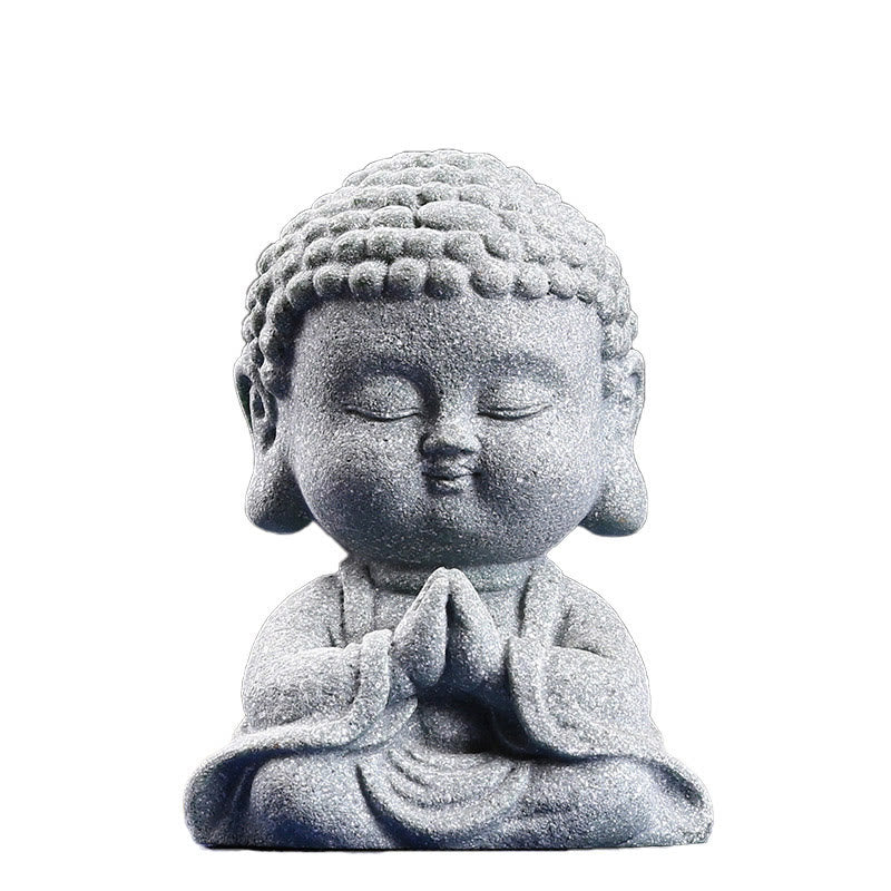 Buddha Stones Meditation Praying Buddha Compassion Serenity Home Decoration - image 11
