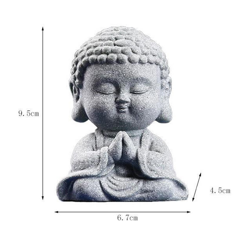 Buddha Stones Meditation Praying Buddha Compassion Serenity Home Decoration - image 10