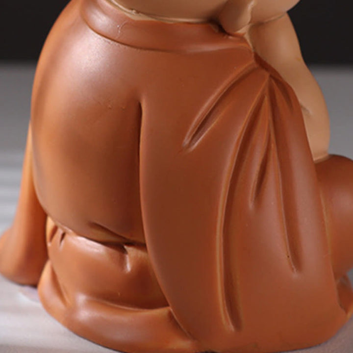 Buddha Stones Small Mini Meditation Praying Monk Serenity Resin Home Decoration - image 9