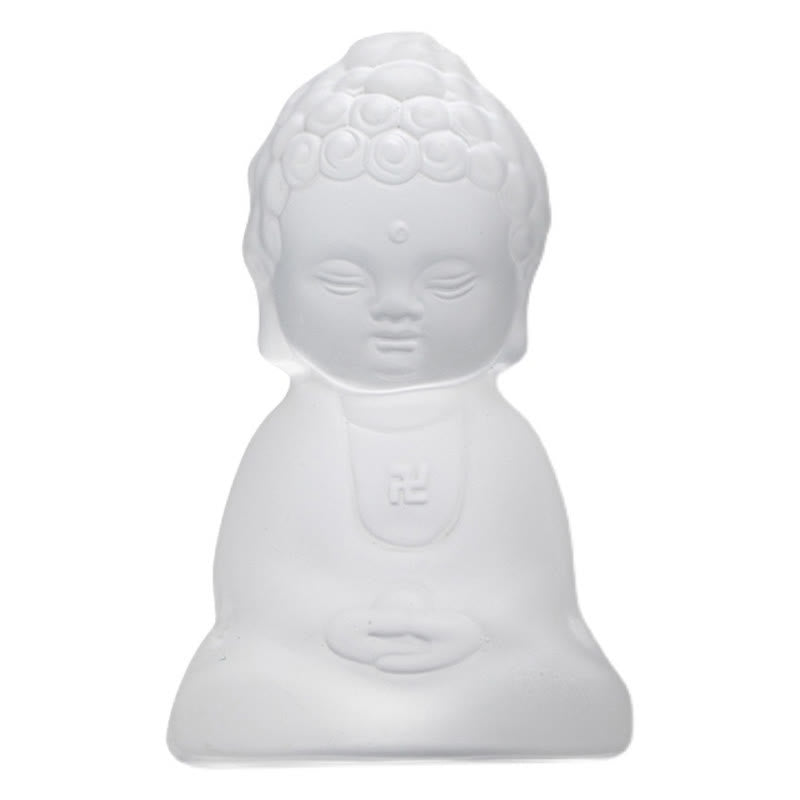 Buddha Stones Mini Tathagata Buddha Liuli Serenity Desk Decoration