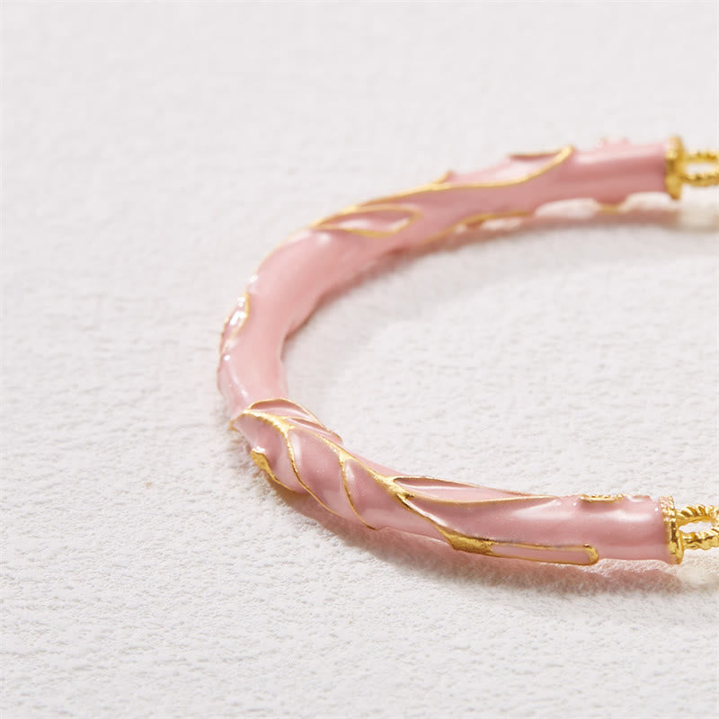 Buddha Stones Sun Stone Golden Silk Jade Lily of the Valley Charm Positive Bracelet Bangle - image 12