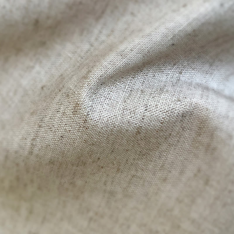 Buddha Stones Solid Color Men Short Sleeve Button Linen Shirt - image 11