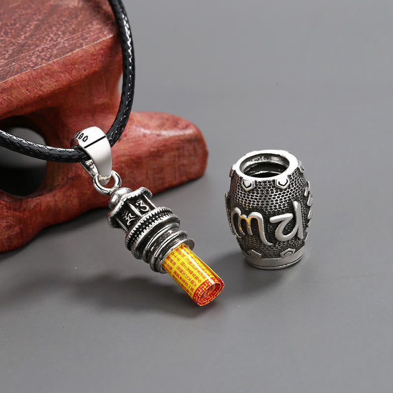 Buddha Stones Om Mani Padme Hum Copper Creativity Necklace Pendant - image 4