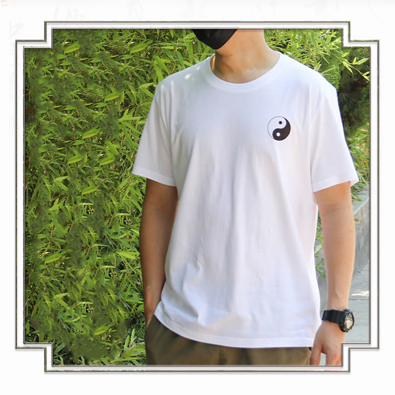 Buddha Stones Men's Summer Round Neck Short Sleeve Yin Yang Cotton T-Shirt - image 11