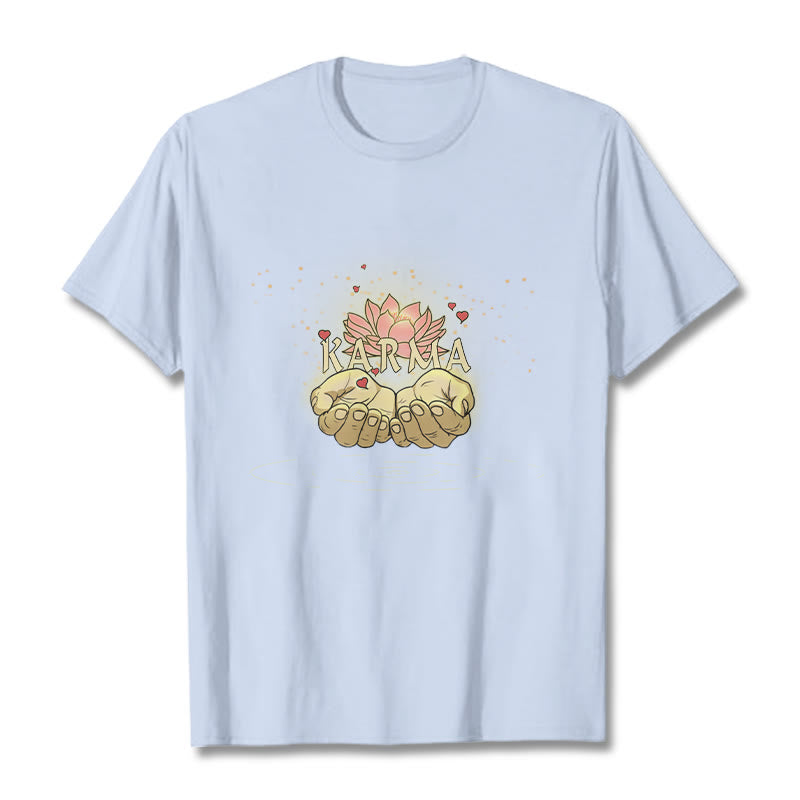 Buddha Stones KARMA Tee T-shirt - LightCyan - 2XL - image 18