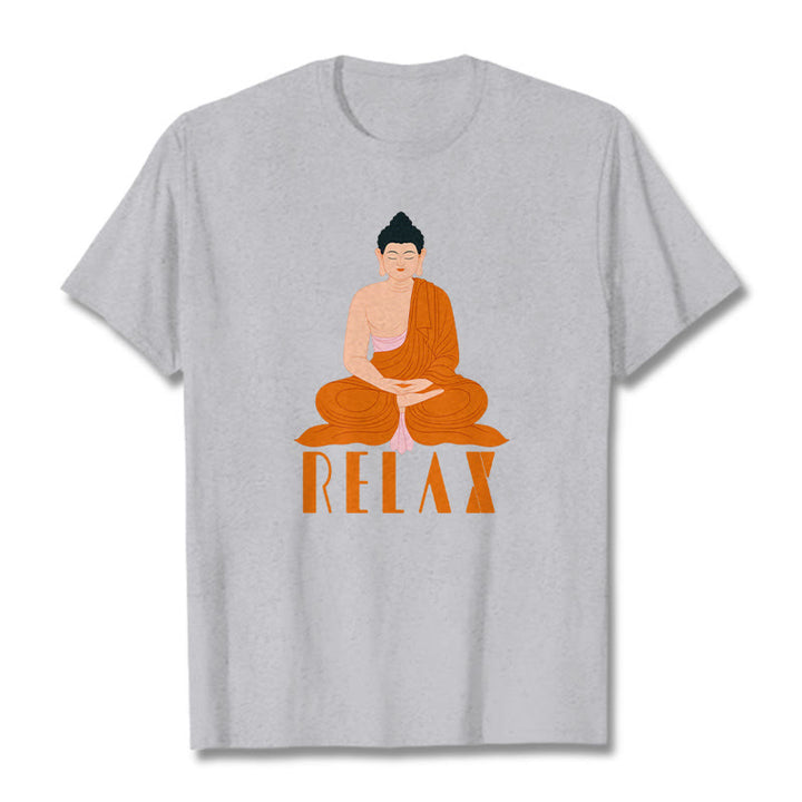 Buddha Stones RELAX Tee T-shirt - LightGrey - 2XL - image 19