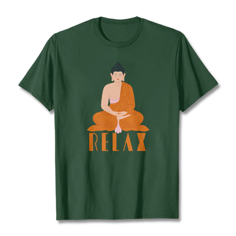 Buddha Stones RELAX Tee T-shirt - ForestGreen - 2XL - image 10