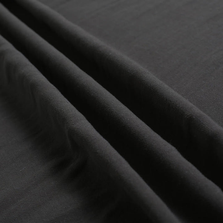 Buddha Stones Men's Solid Color Round Neck Short Sleeve Cotton Linen Shirt - image 10