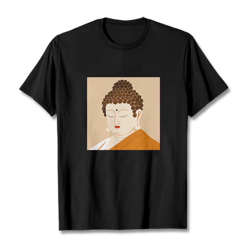 Buddha Stones Close Eyes And Relax Buddha Tee T-shirt - Black - 2XL - image 4