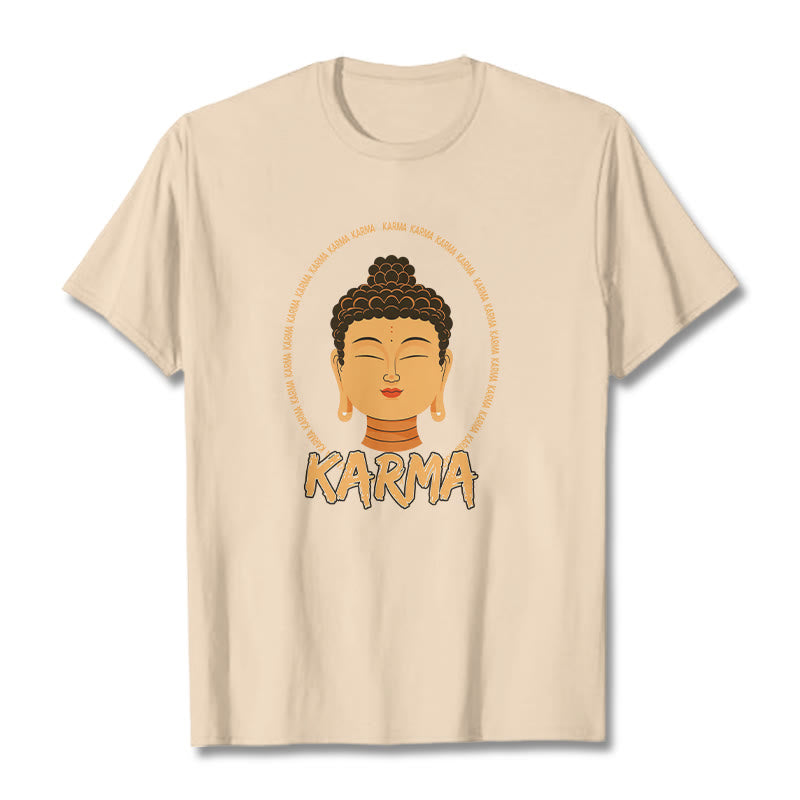 Buddha Stones Karma Buddha Tee T-shirt - Bisque - 2XL - image 17