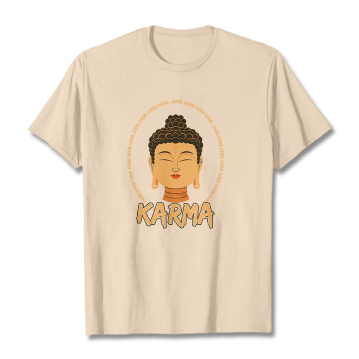 Buddha Stones Karma Buddha Tee T-shirt - Bisque - 2XL - image 17