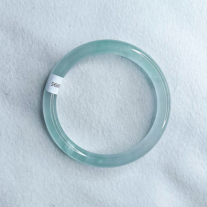 Buddha Stones Blue Chalcedony Emotional Balance Energy Bracelet Bangle - image 4