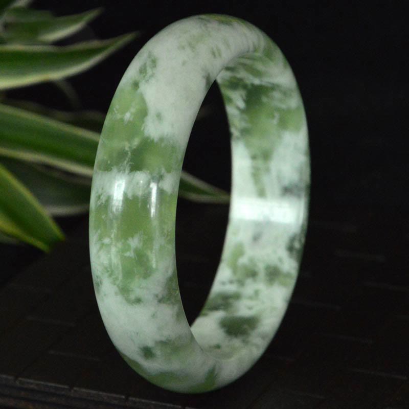 Buddha Stones Natural Jade Luck Prosperity Bracelet Bangle - image 4