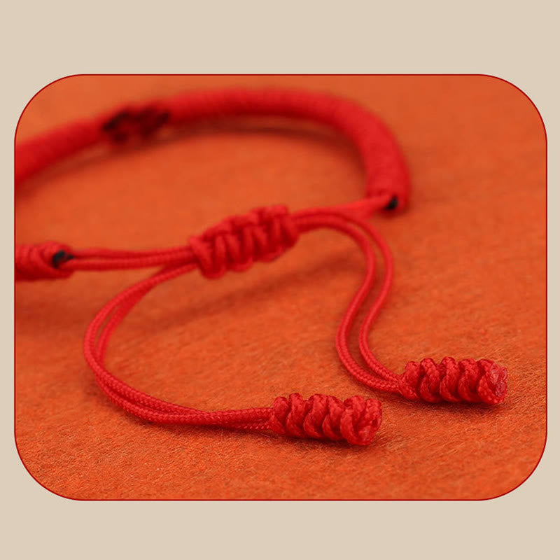 Buddha Stones 2Pcs Tibetan Luck Chinese Knot Protection String Bracelet - image 18