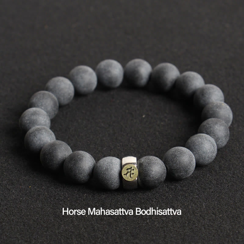 Buddha Stones Chinese Zodiac Natal Buddha Tibetan Cypress Healing Bracelet