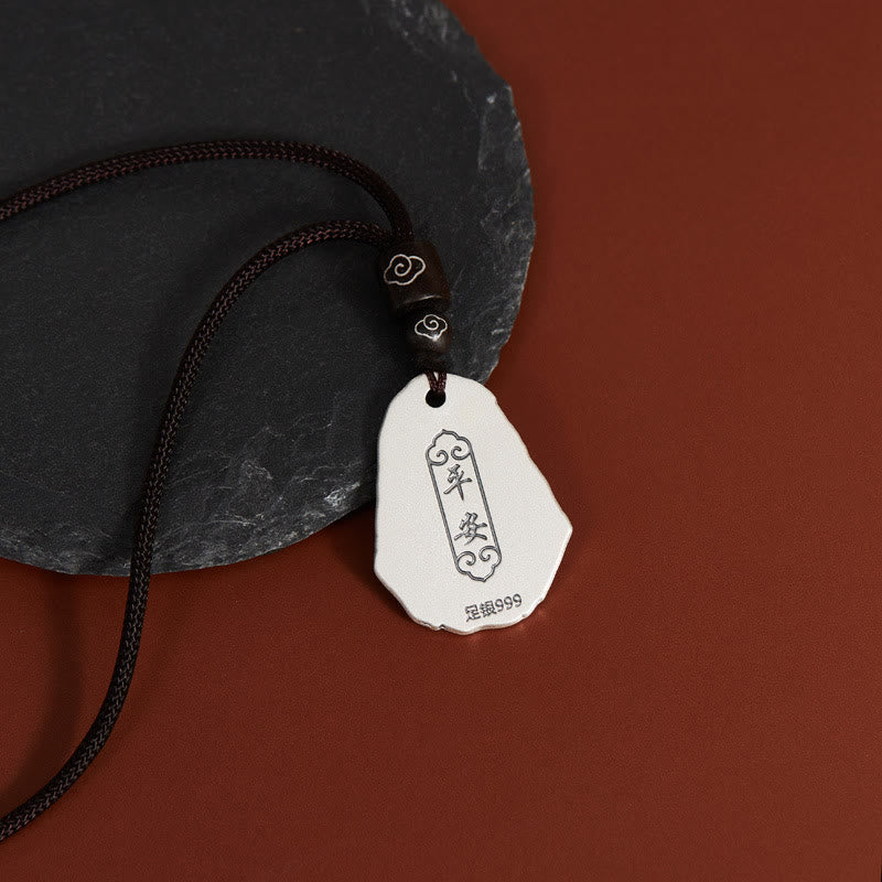 Buddha Stones 999 Sterling Silver Ksitigarbha Buddha Zakiram Goddess Necklace Pendant - image 2