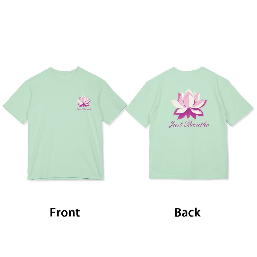 Buddha Stones Lotus Just Breathe Tee T-shirt - image 4