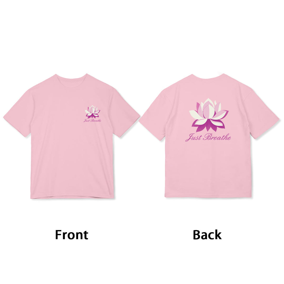 Buddha Stones Lotus Just Breathe Tee T-shirt - image 6