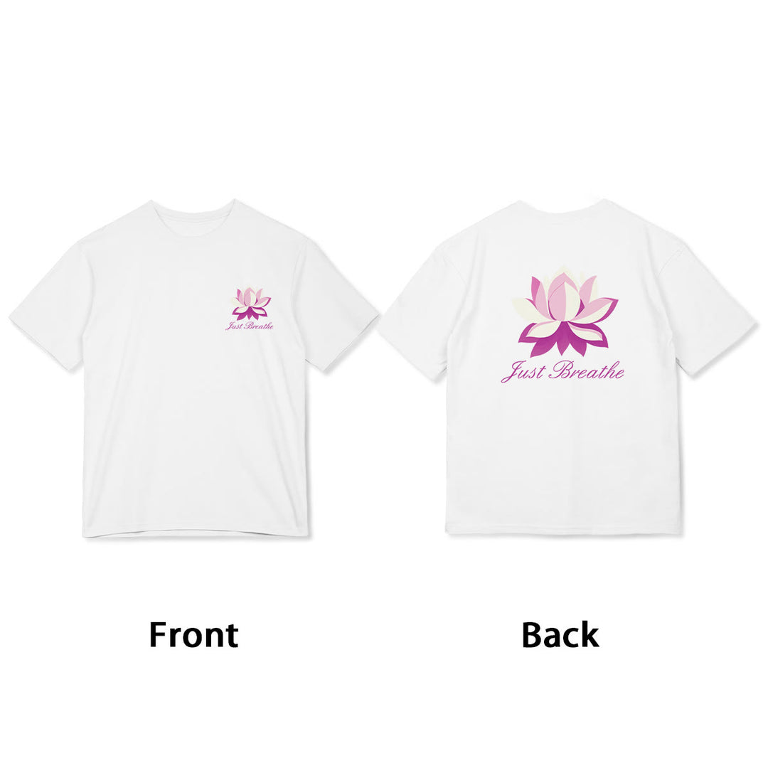 Buddha Stones Lotus Just Breathe Tee T-shirt - image 12