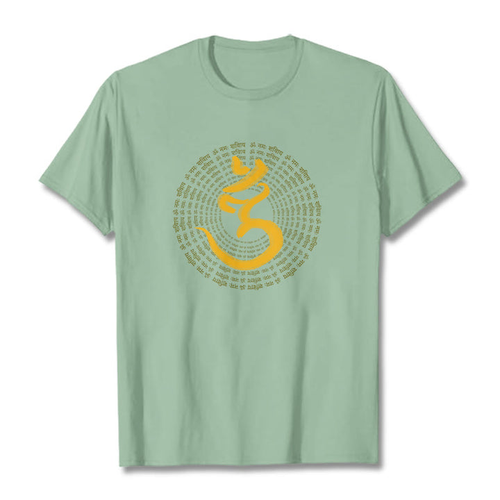 Buddha Stones 108 OM NAMAH SHIVAYA Mantra Sanskrit Tee T-shirt - PaleGreen - 2XL - image 15
