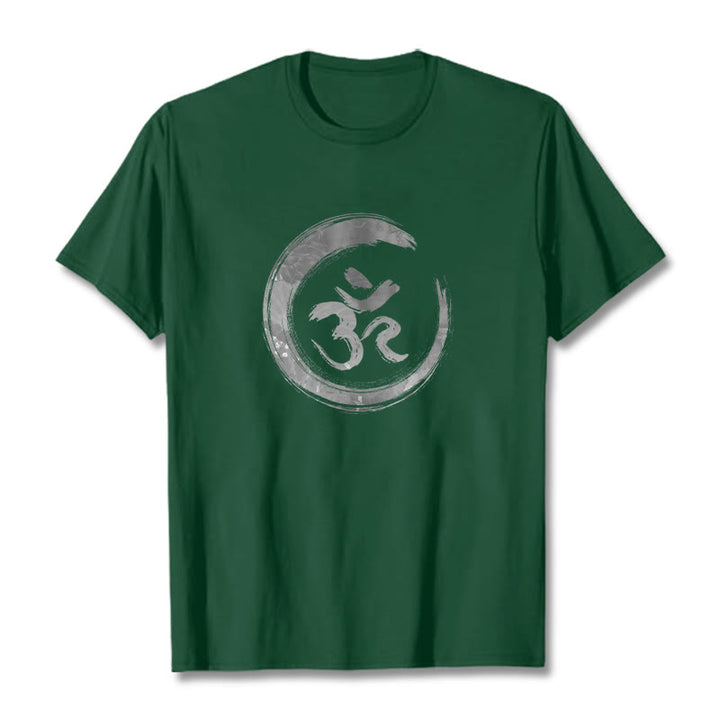 Buddha Stones OM Mantra Sanskrit Tee T-shirt - ForestGreen - 2XL - image 10