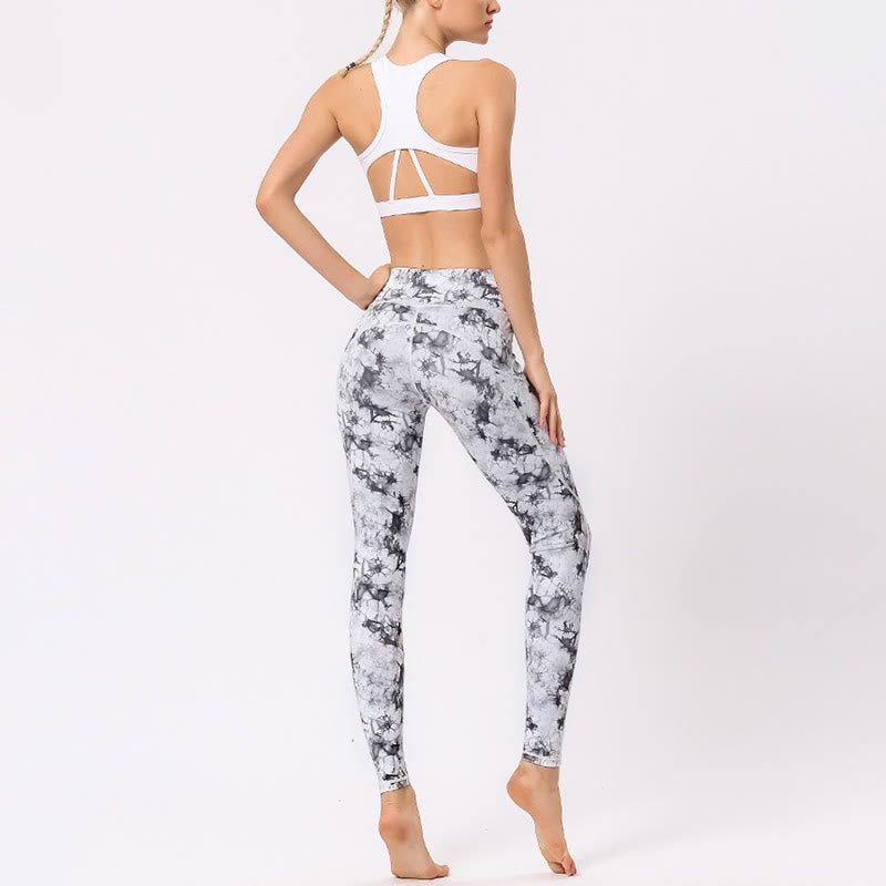 Buddha Stones Colorful Print Pants Sports Exercise Fitness Leggings Women's Yoga Pants - image 17