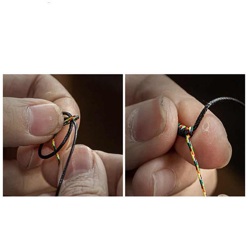 Buddha Stones Handmade 925 Sterling Silver Peace And Joy Safe Well Protection Braided Bracelet - image 38