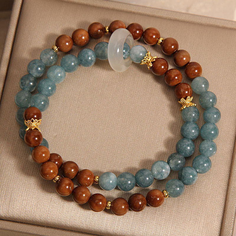 Buddha Stones Kuka Seed Jade Wealth Luck Bracelet