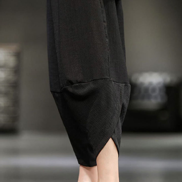 Buddha Stones Summer Solid Men's Cropped Pants With Pockets - image 35