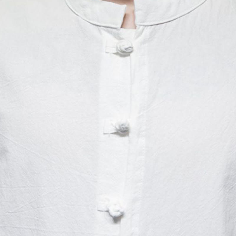 Buddha Stones Plain Color Men's Half Sleeve Cotton Shirt - image 10