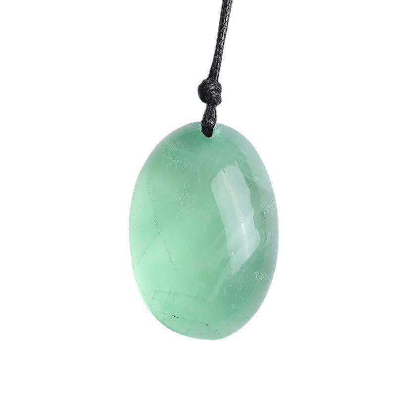 Buddha Stones Green Fluorite Power Necklace Pendant