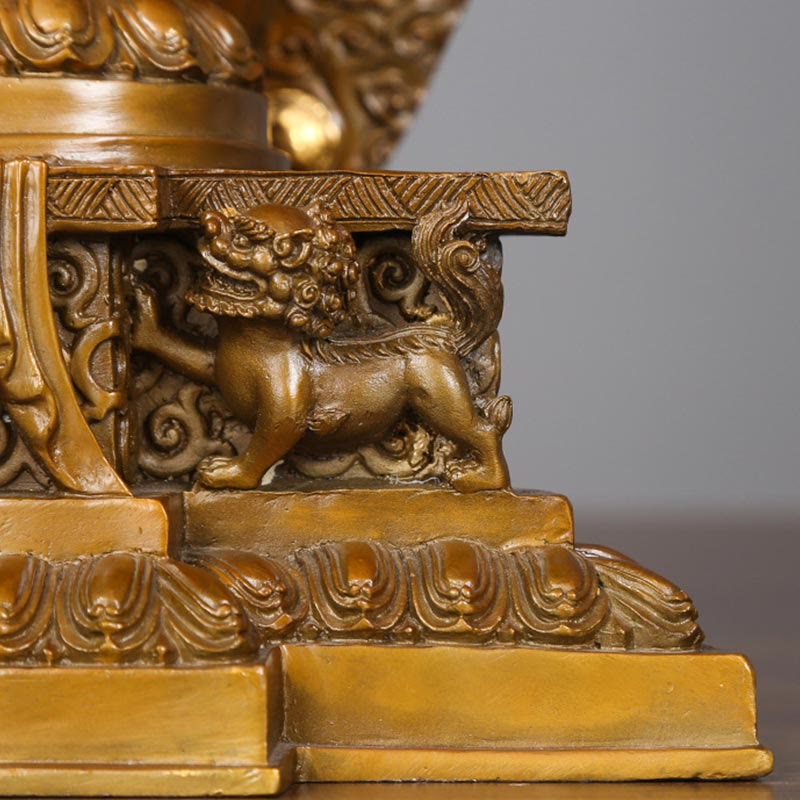 Buddha Stones Handmade Thousand-armed Avalokitesvara Kwan Yin Wealth Brass Copper Statue Decoration - image 8