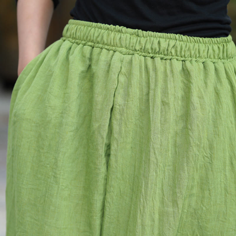 Buddha Stones Casual Summer Women's Cotton Pants With Pockets - image 5