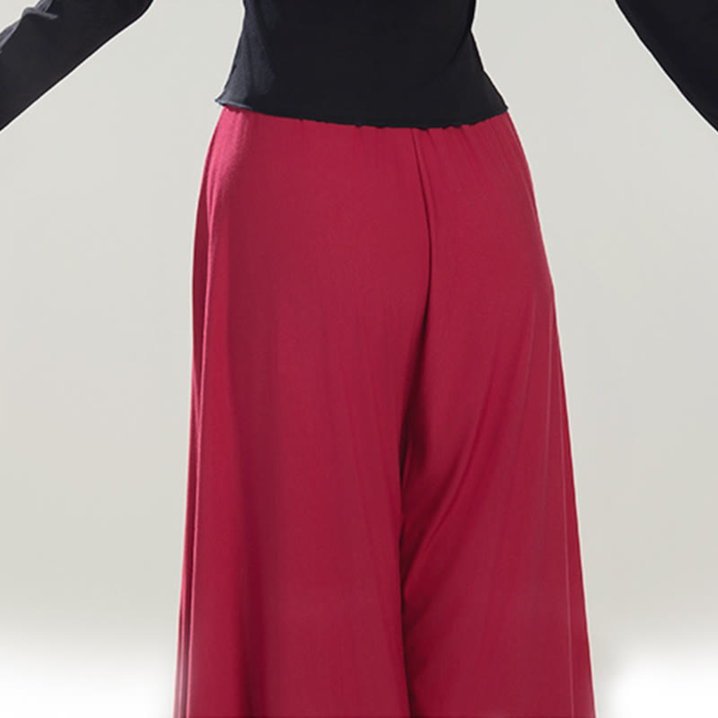Buddha Stones Plain Color Modal Dance Yoga Breathable Pants - image 9