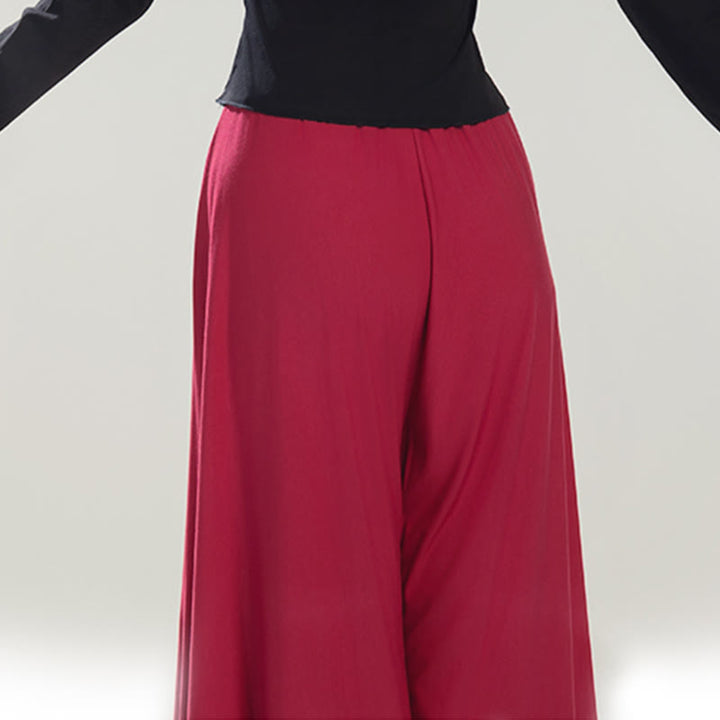 Buddha Stones Plain Color Modal Dance Yoga Breathable Pants - image 10