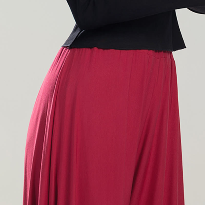 Buddha Stones Plain Color Modal Dance Yoga Breathable Pants - image 9