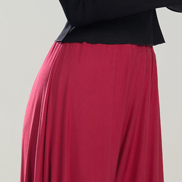 Buddha Stones Plain Color Modal Dance Yoga Breathable Pants - image 9
