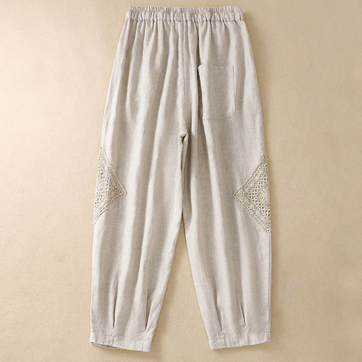 Buddha Stones Summer Women's Drawstring Harem Pants With Pockets - image 17