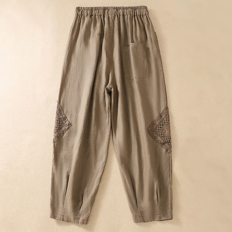 Buddha Stones Summer Women's Drawstring Harem Pants With Pockets - image 3