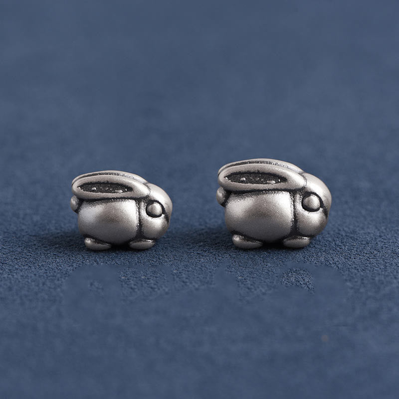 Buddha Stones Handmade 999 Sterling Silver Rabbit Luck Rope Bracelet Anklet - image 25