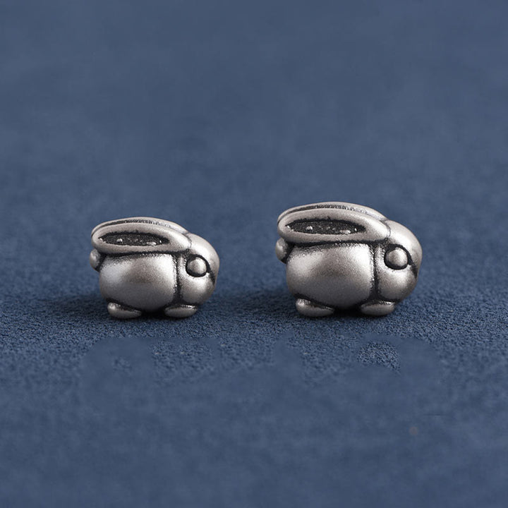 Buddha Stones Handmade 999 Sterling Silver Rabbit Luck Rope Bracelet Anklet - image 25