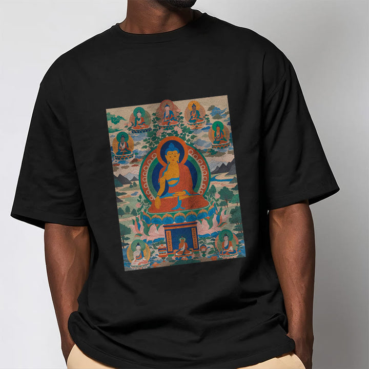 Buddha Stones The Medicine Buddha Sutra Transformed Into Art Tee T-shirt