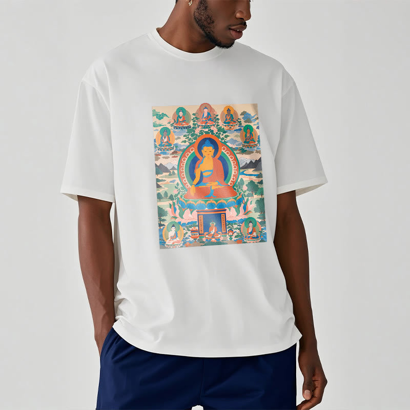 Buddha Stones The Medicine Buddha Sutra Transformed Into Art Tee T-shirt