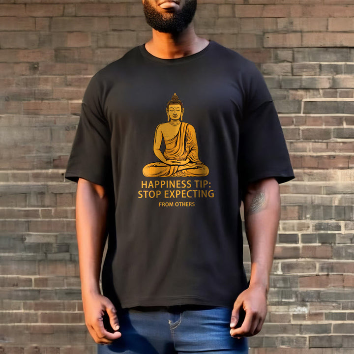 Buddha Stones Stop Expecting From others Buddha Tee T-shirt