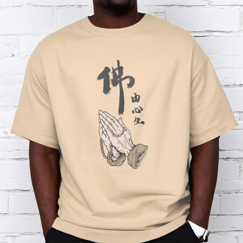 Buddha Stones Praying Tee T-shirt